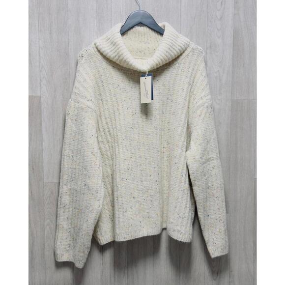 Universal Thread Cream Cowl Neck Knitted Sweater Women Size 2X - Picture 1 of 3